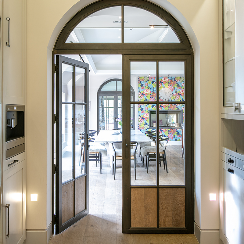 bronze wood with wood panel