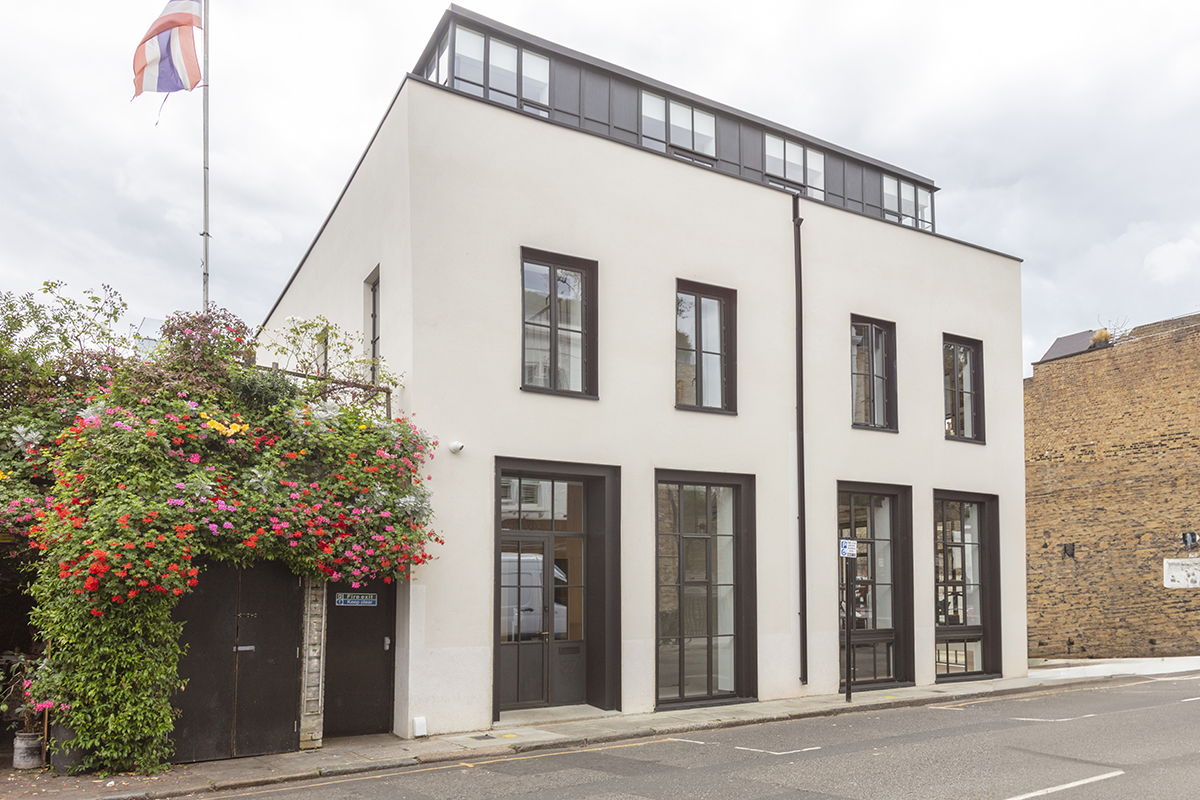 office refurb with bronze panelled doors