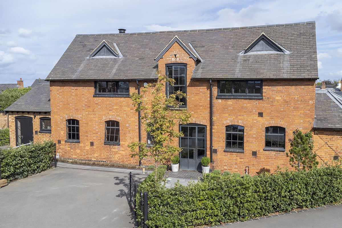 old industrial building renovation with bronze