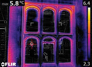 Thermal improvements in a listed building