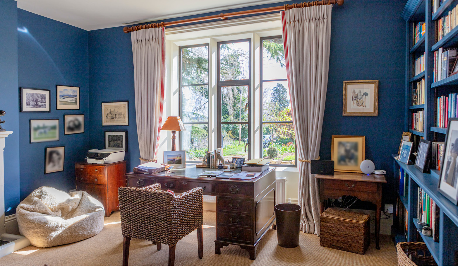 study with view out of the window