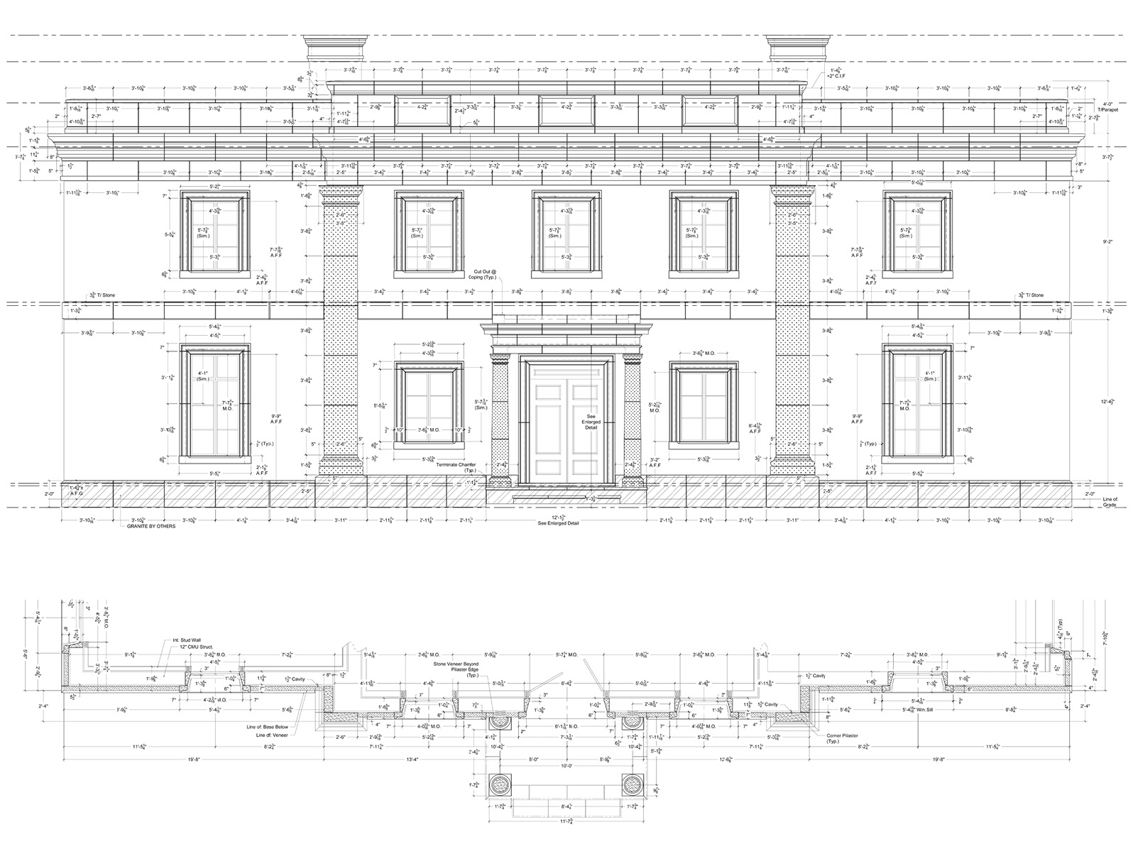 carolina hall cad drawing