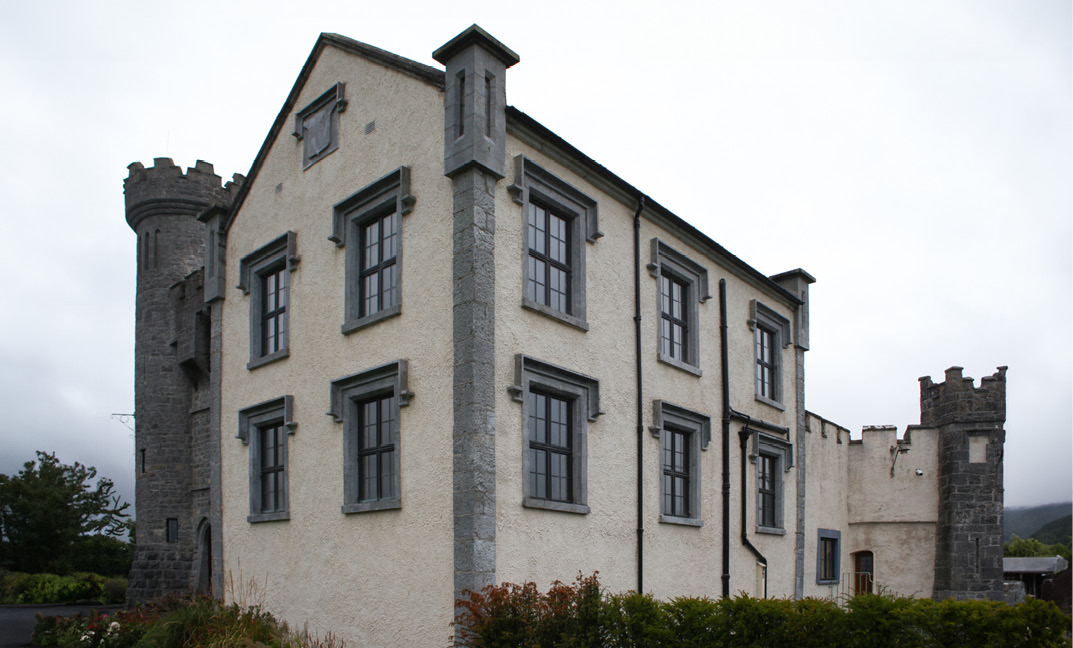 Bronze windows at Carrigeen Castle