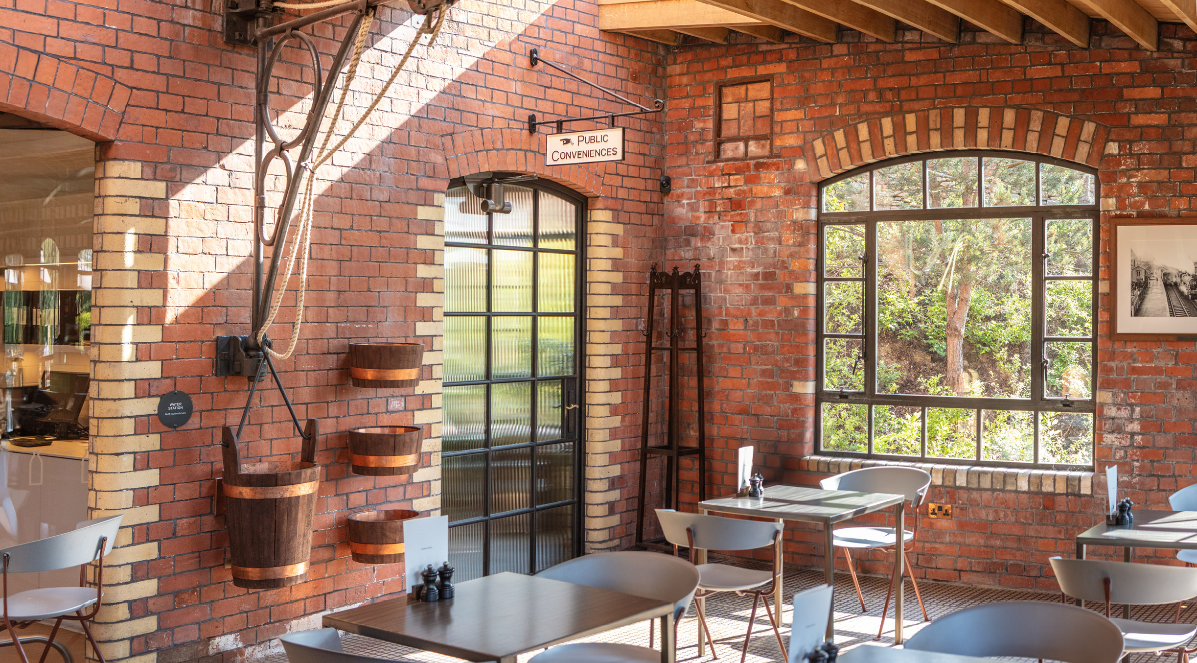 Door and windows at the creamery, castle cary