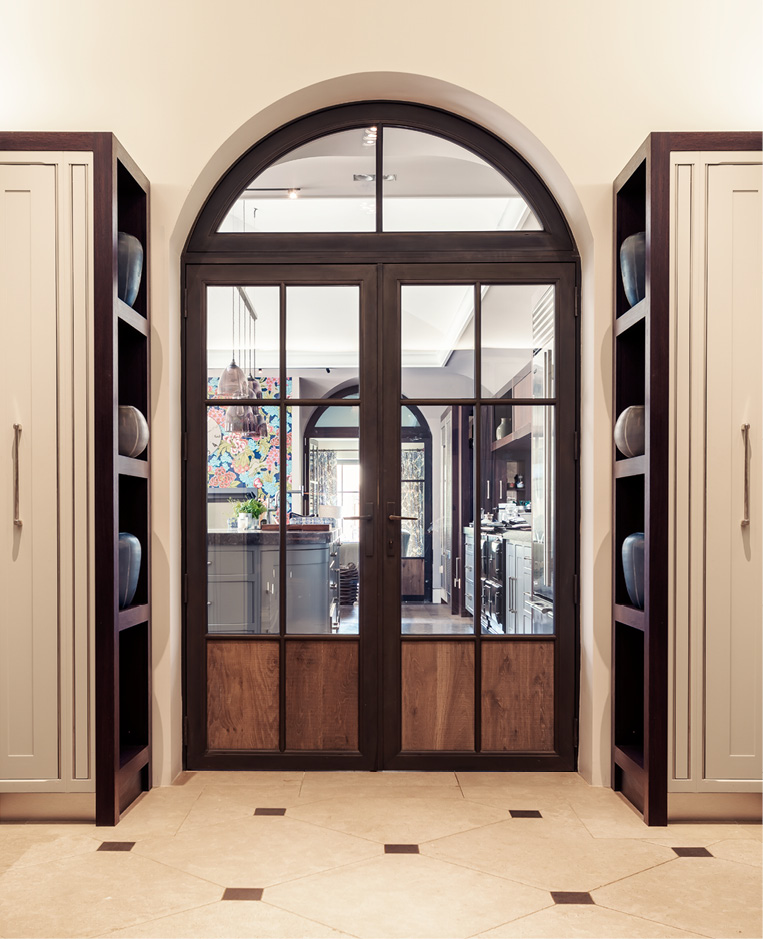 bronze doors inside