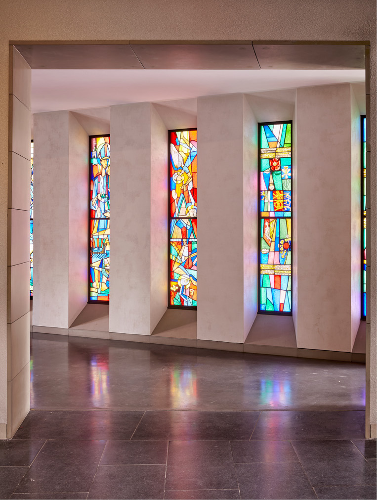Stained glass at Coventry Cathedral