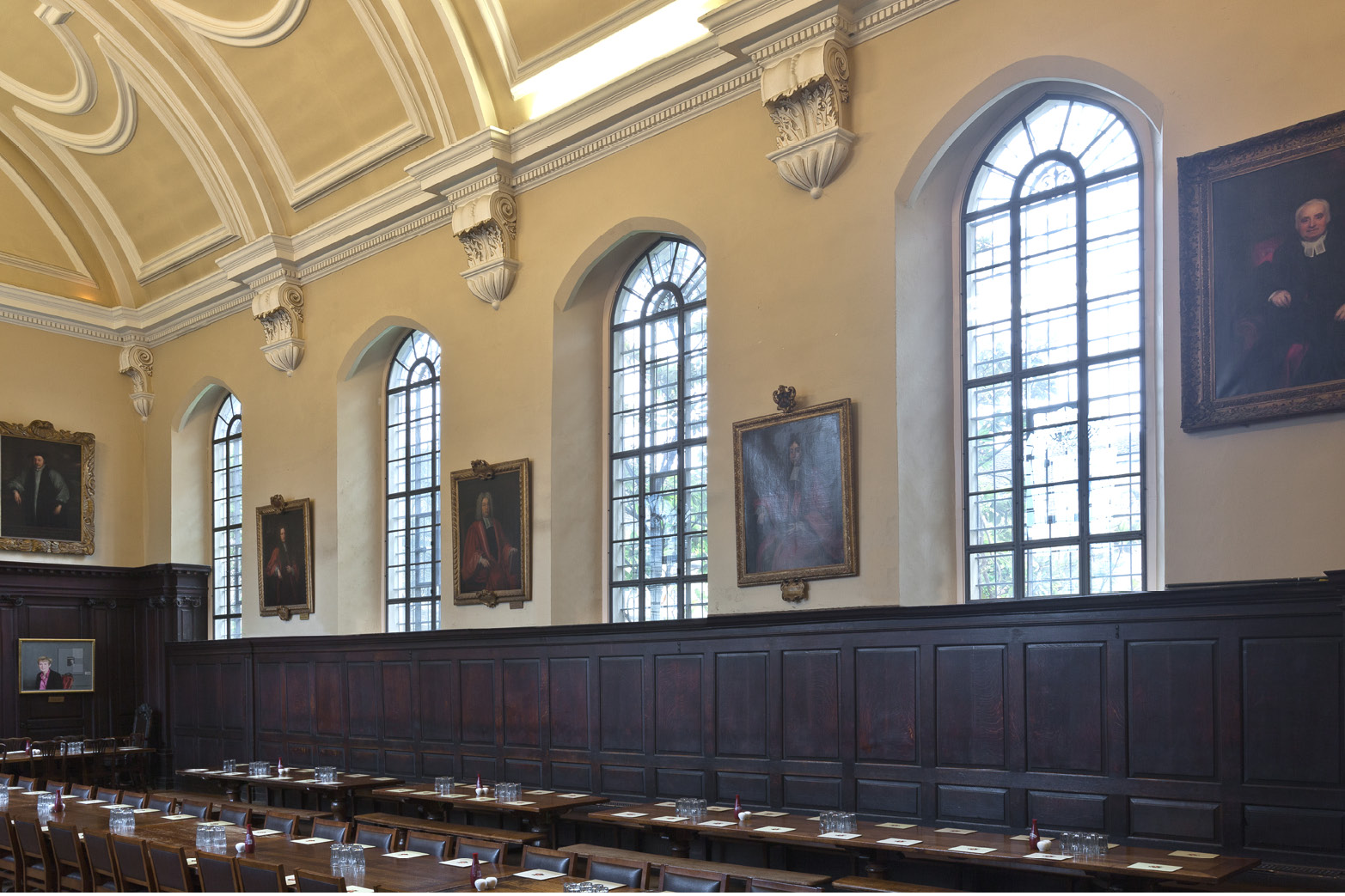 Inside st johns college oxford