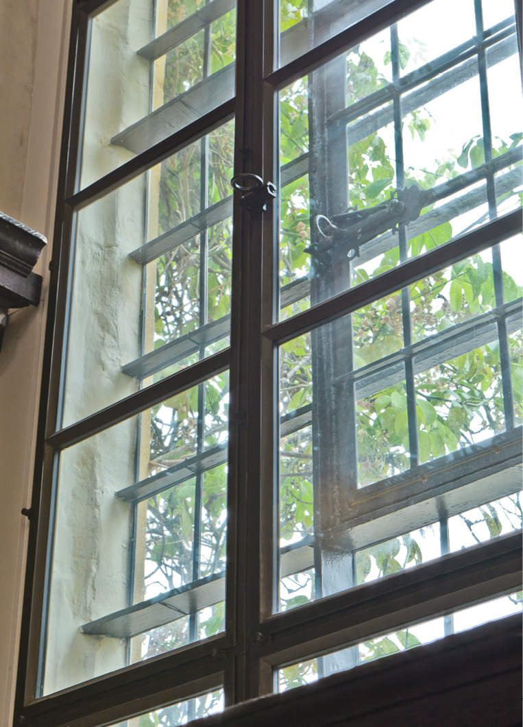 secondary glazing close up