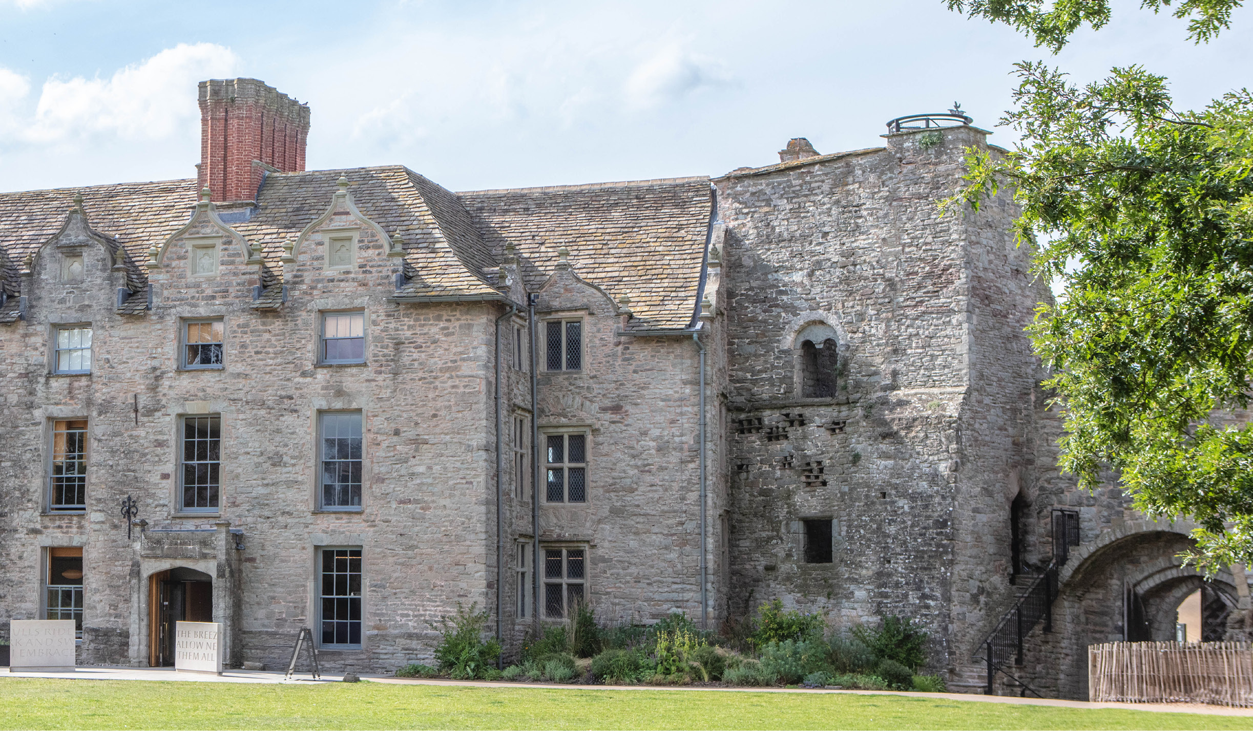 Bronze windows at hay castle