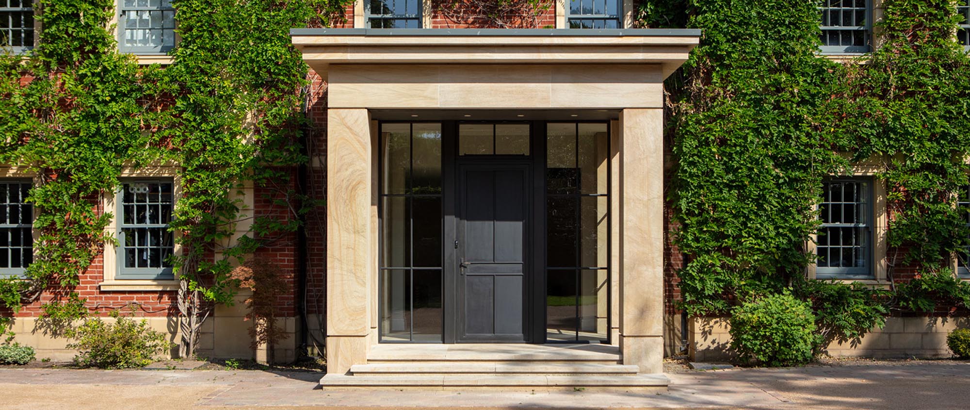 bronze entrance porch door