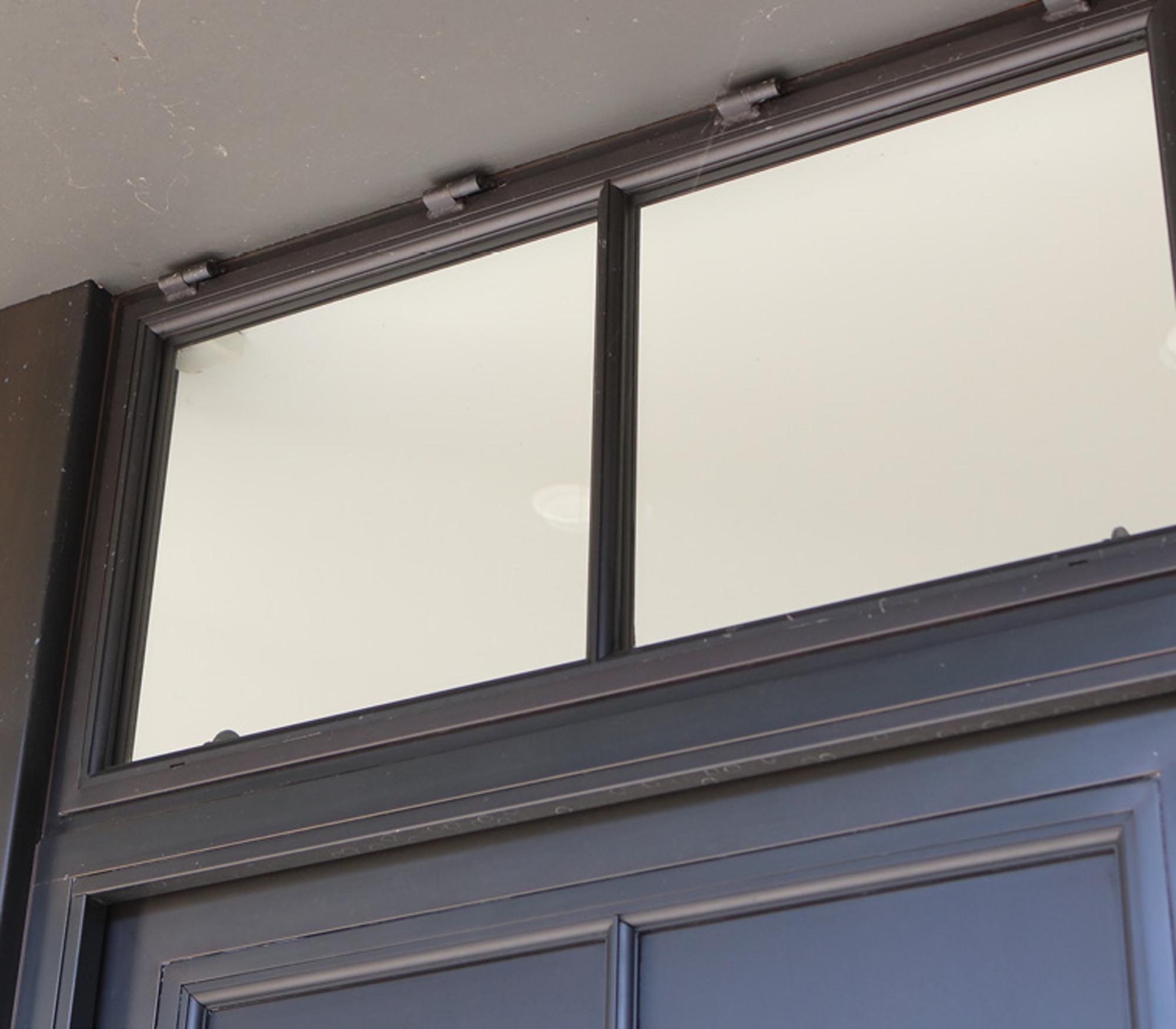 bronze top opening window