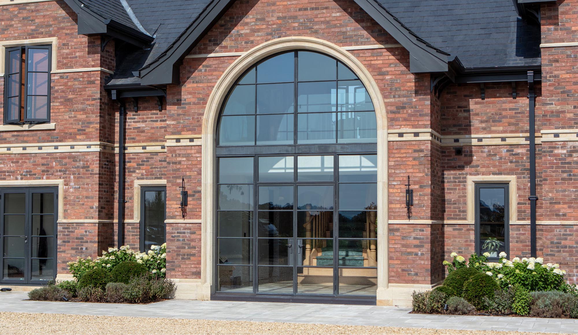 large bronze entrance screen