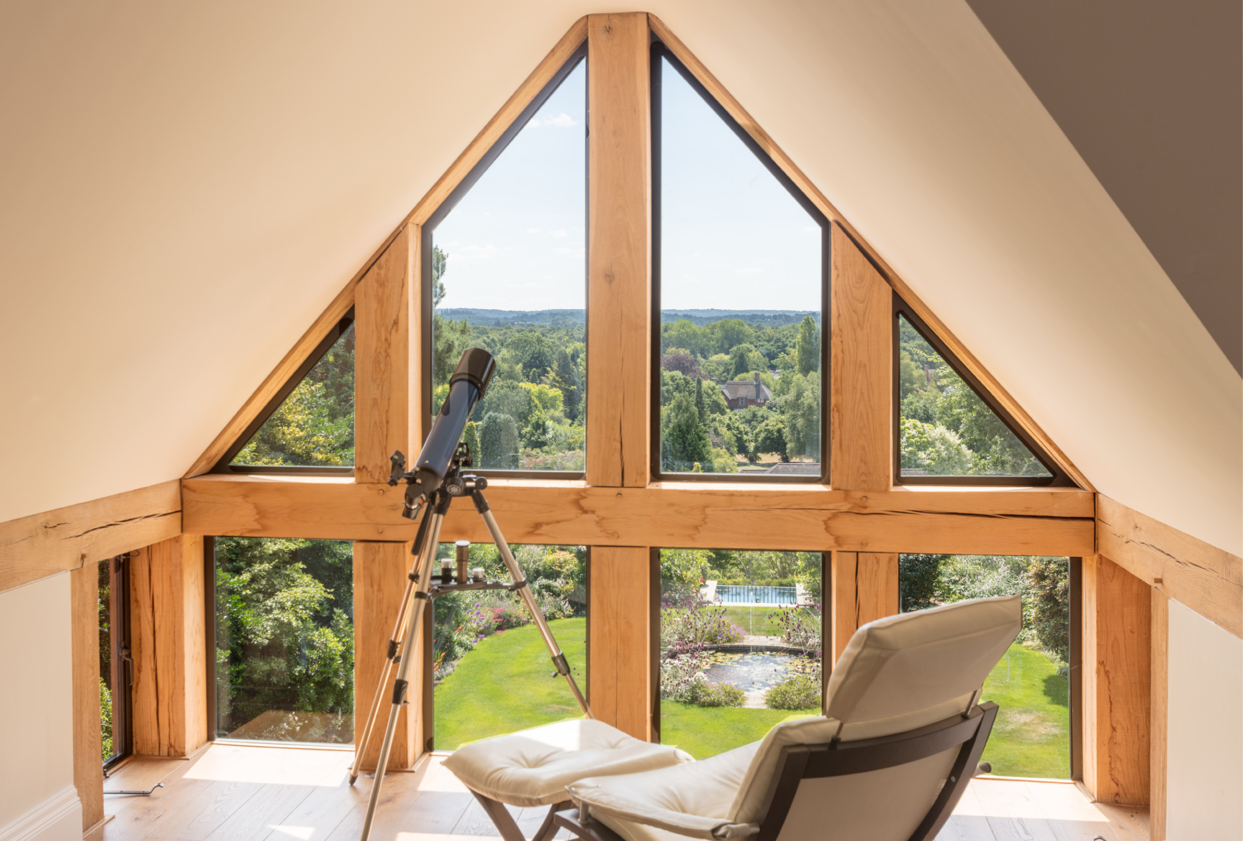 Top floor stargazing room