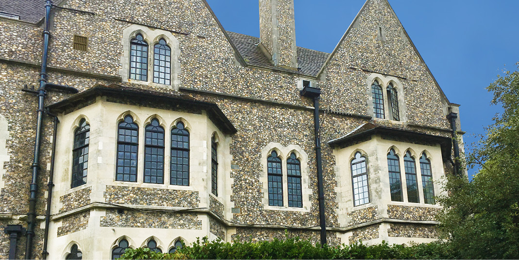 College Building with Heritage Bronze Windows