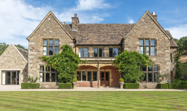 Large Home with Bronze Windows