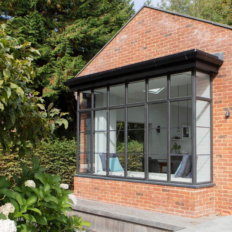 Bay Windows Made from Thermabronze System Windows