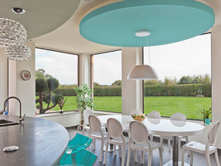 Large Single Pane Thermabronze Windows